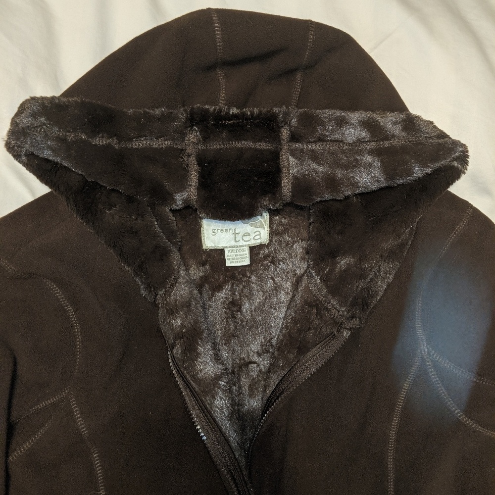 Women's Fleece Jacket with Faux Fur Lining